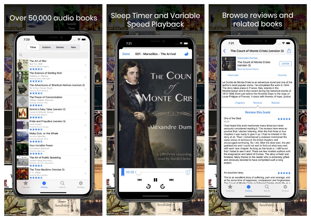 LibriVox iOS app offers free audiobook versions of classic books