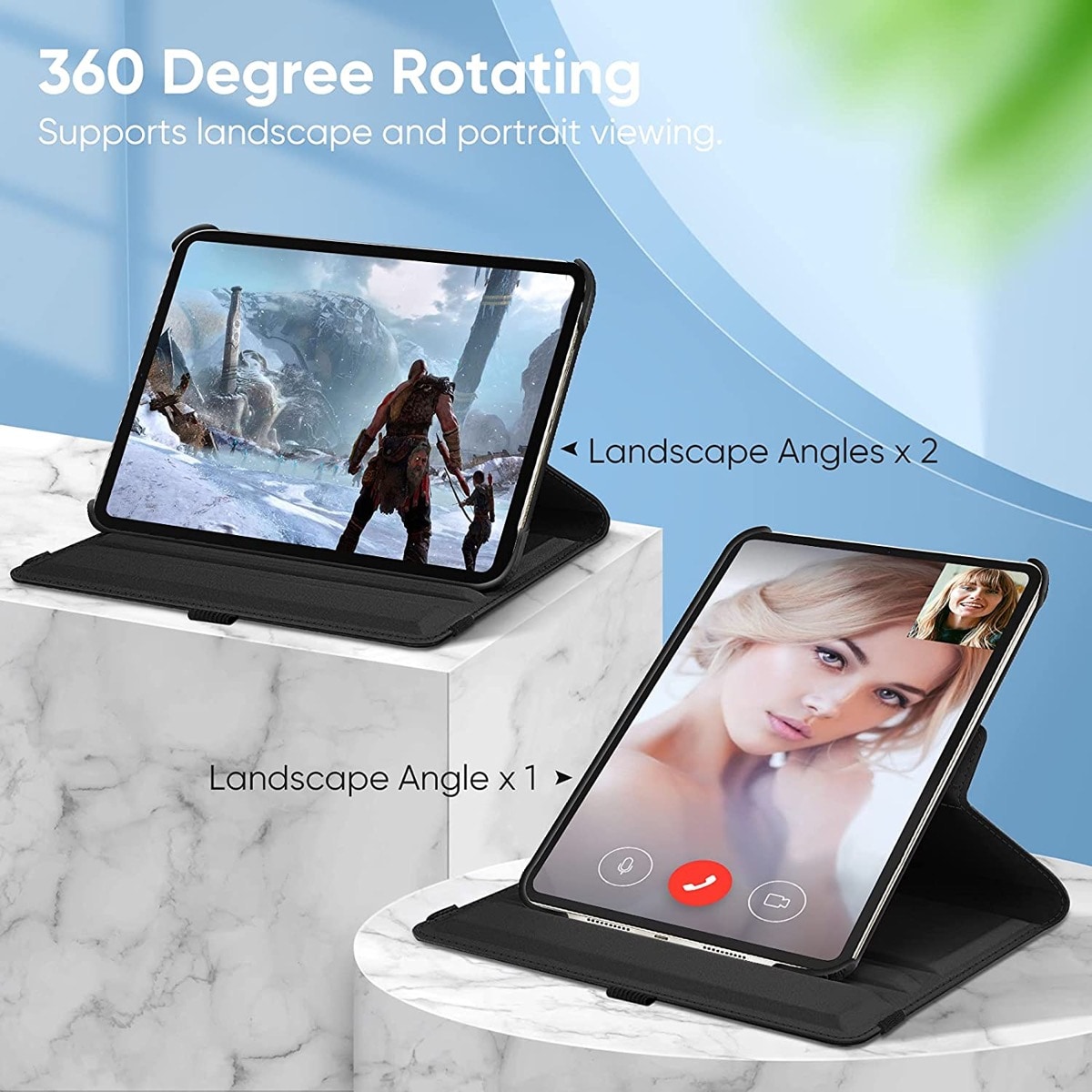 360-degree rotating iPad mini 6 stand case
