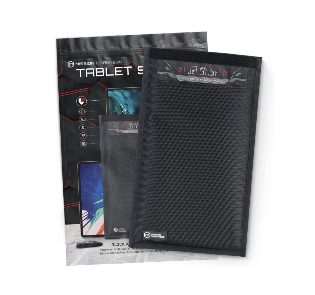 Multi-shield Faraday tablet sleeve bag