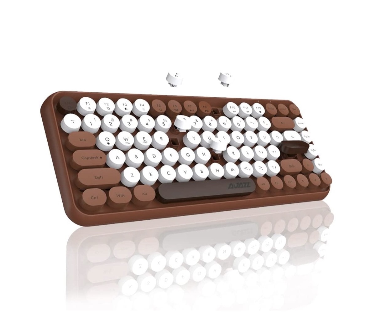 Colorful vintage-style keyboard for iPad mini and Mac