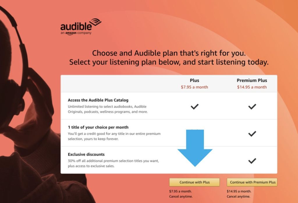 Want to try Audible Plus? You can subscribe directly on&nbsp;Amazon