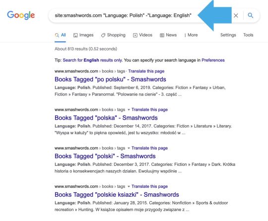 Find foreign-language books on Smashwords using Google web search