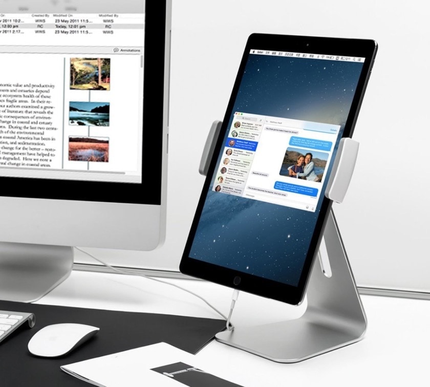 This iPad desktop stand is perfect for online&nbsp;meetings