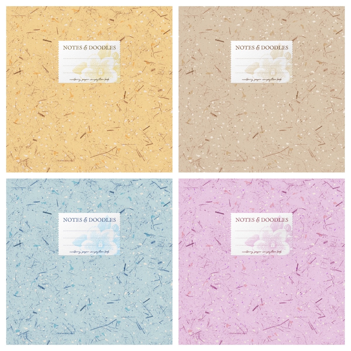 Modern, lightweight mulberry composition notebook available colors