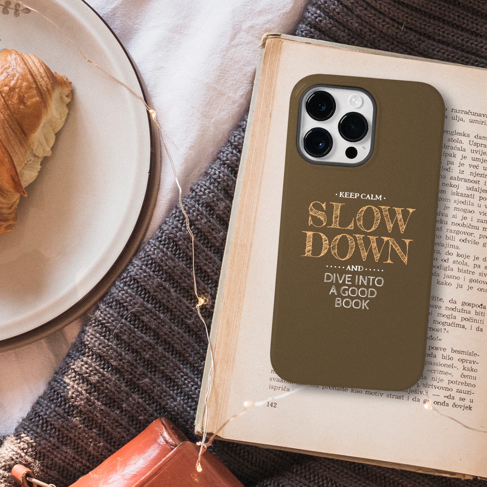 Handwritten “Keep Calm” iPhone case fully personalized