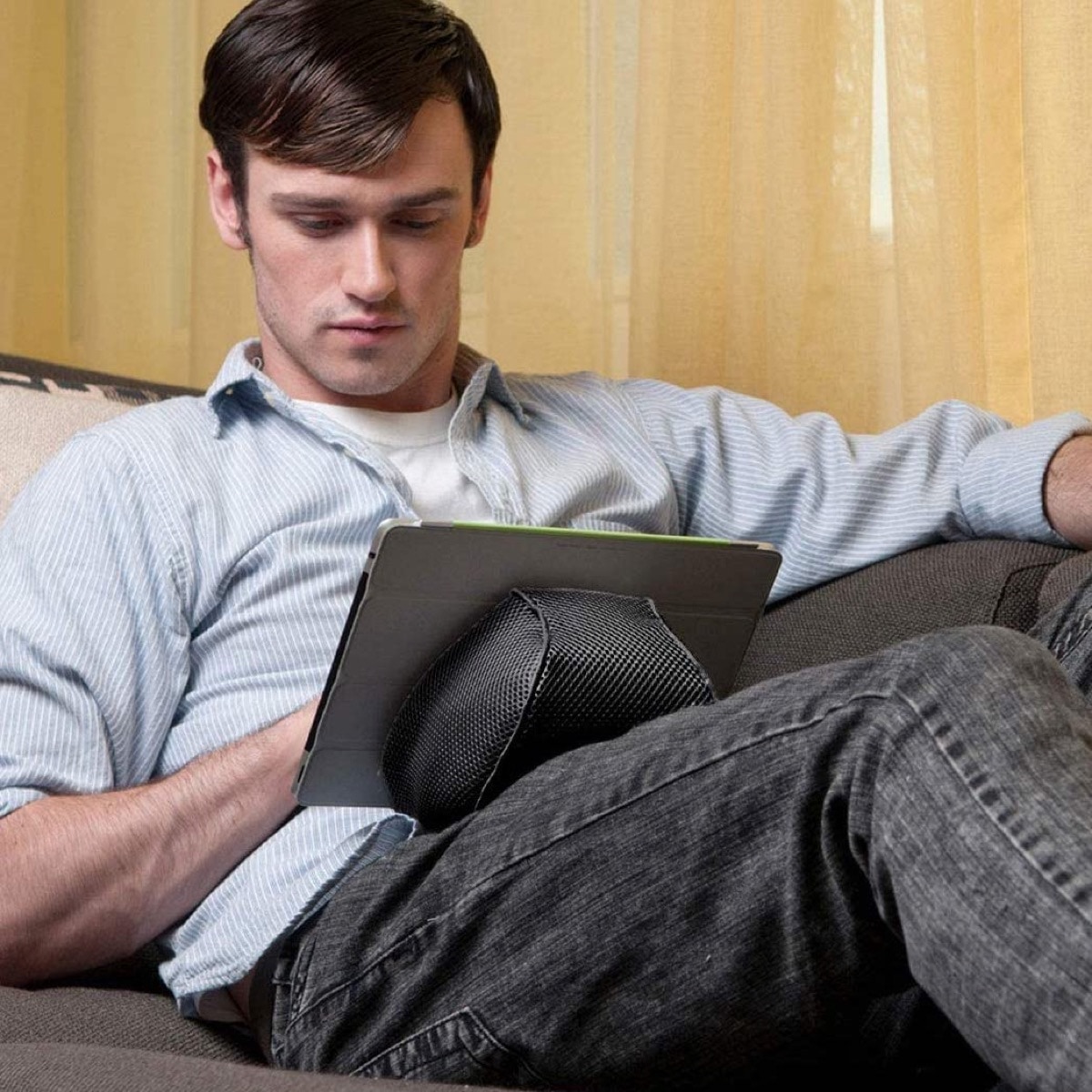 iPad hands-free bean bag stand