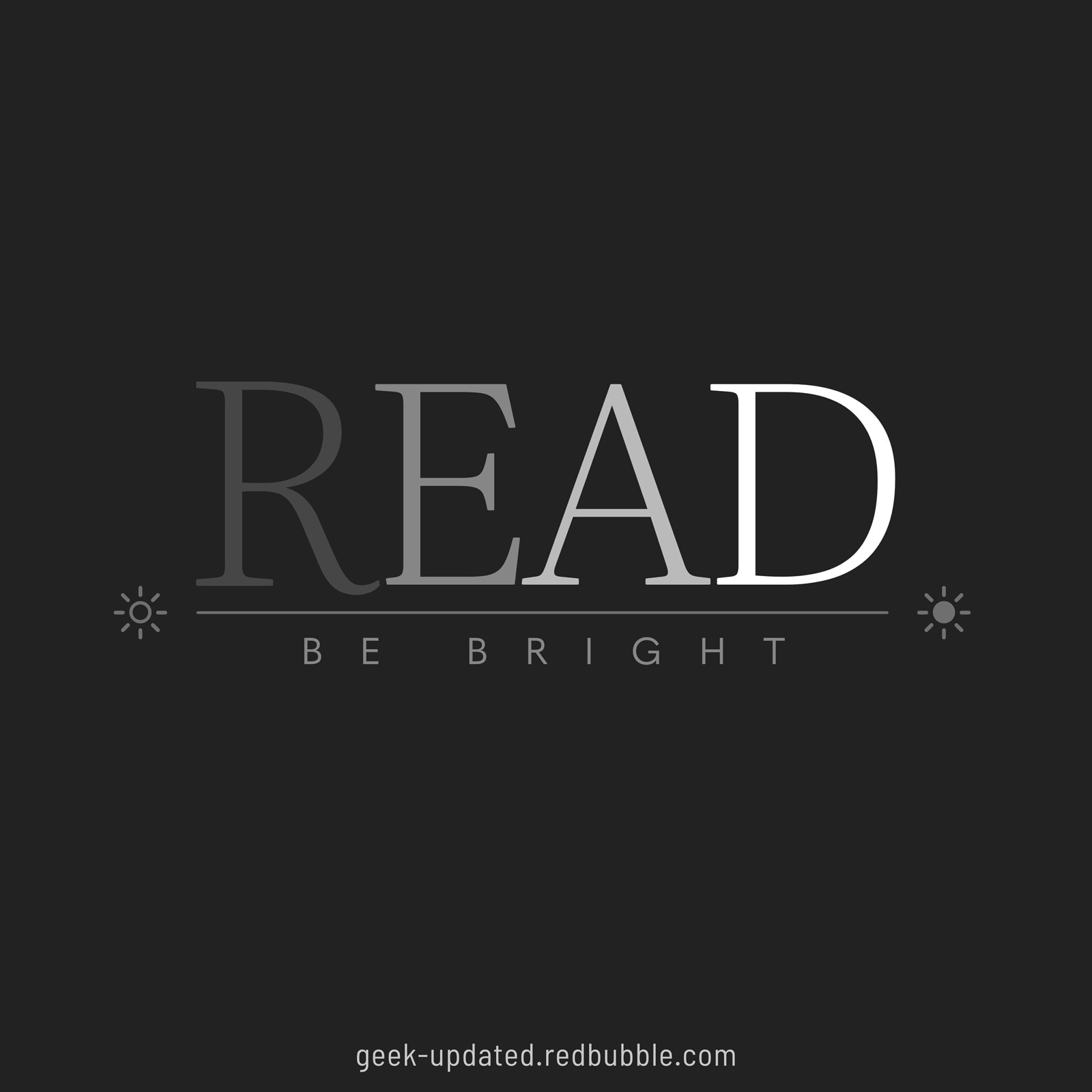 Read books be brighter - design by Piotr Kowalczyk