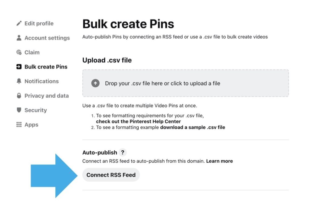Pinterest: how to publish content using&nbsp;feeds