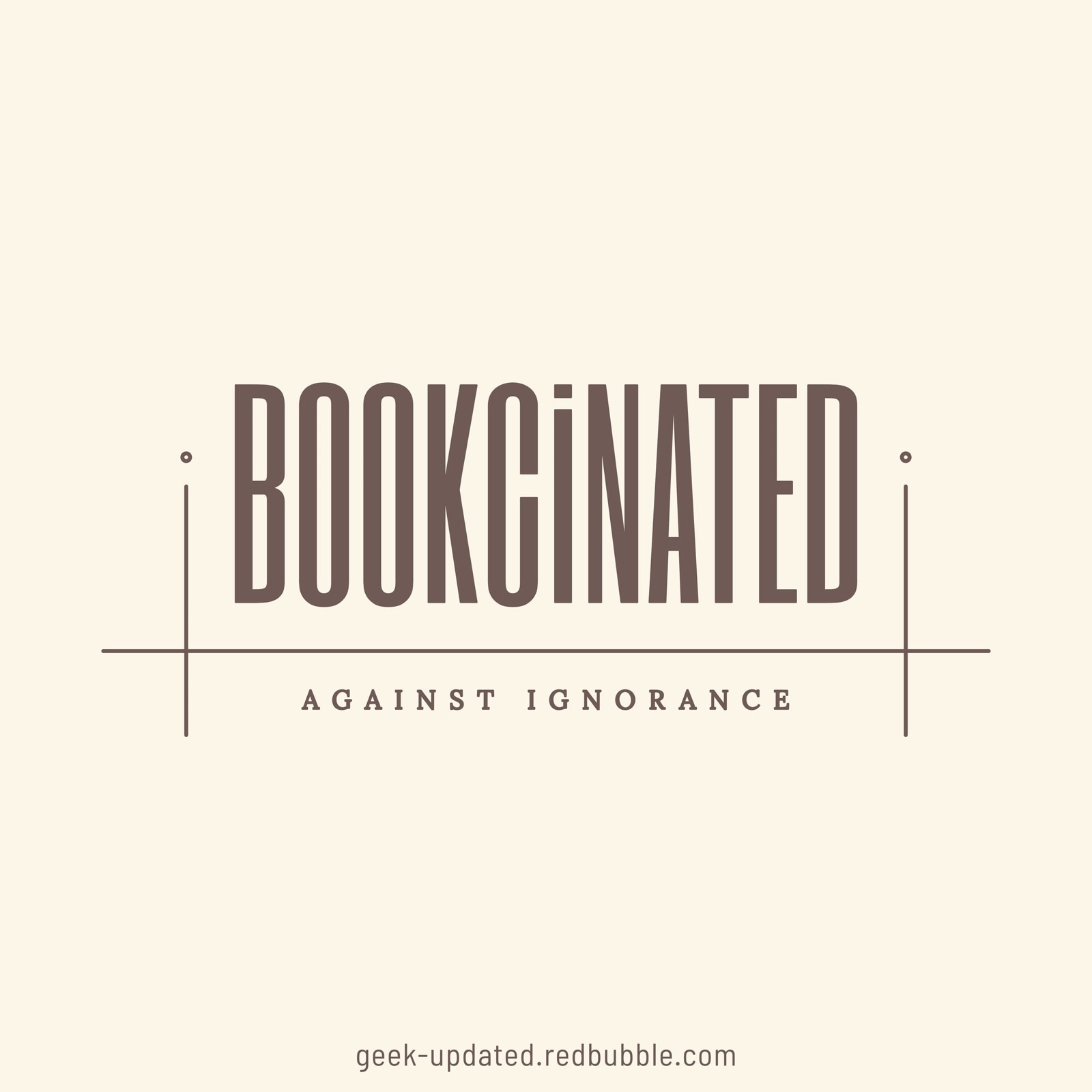 Bookcinated against ignorance - design by Piotr Kowalczyk