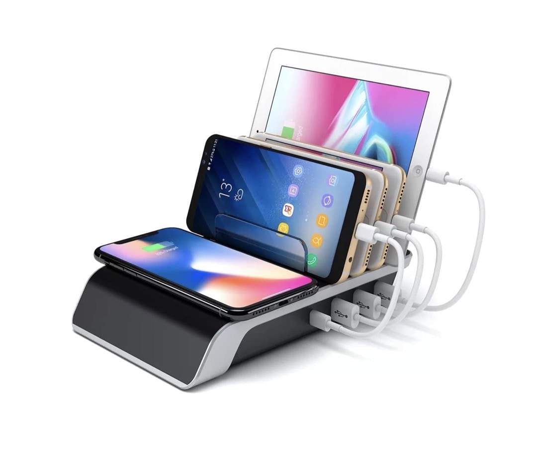 Innovative tablet charging station USB-C port