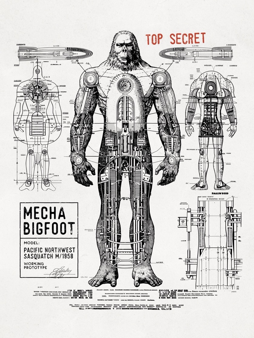 Mecha Bigfoot 1958 top secret&nbsp;prototype