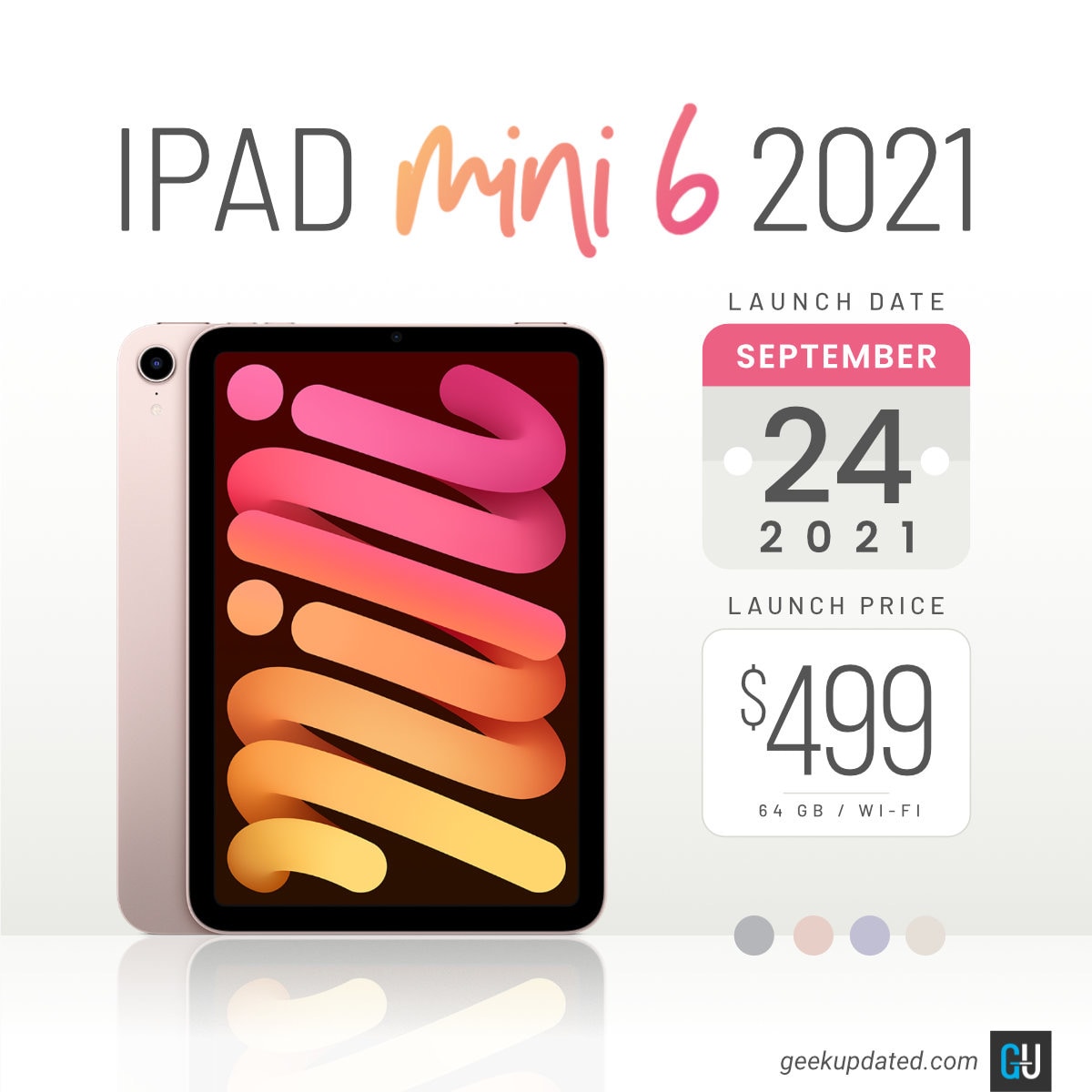 Apple iPad mini 6 2021 release specs