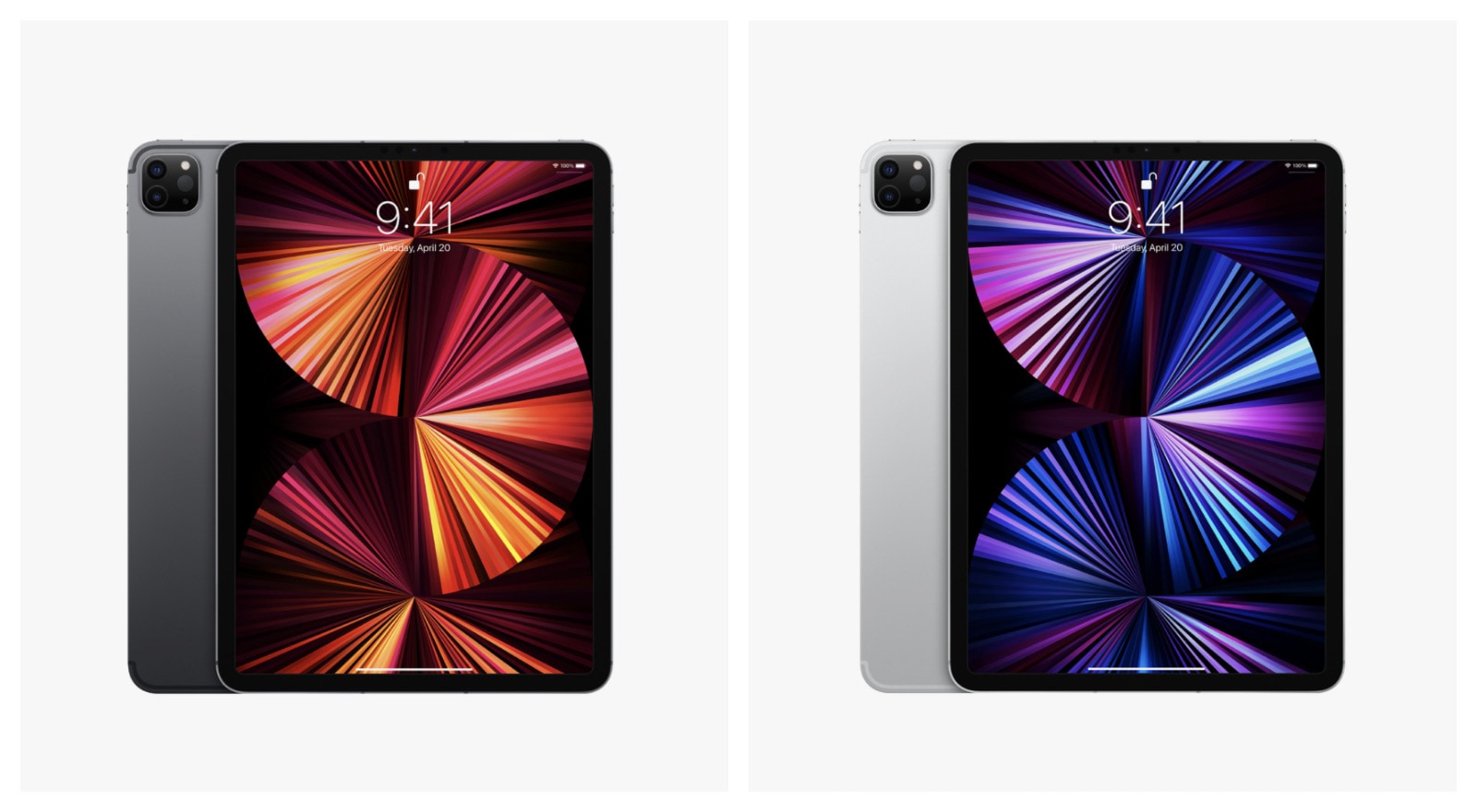 iPad Pro 2021 available in Silver and Space Gray