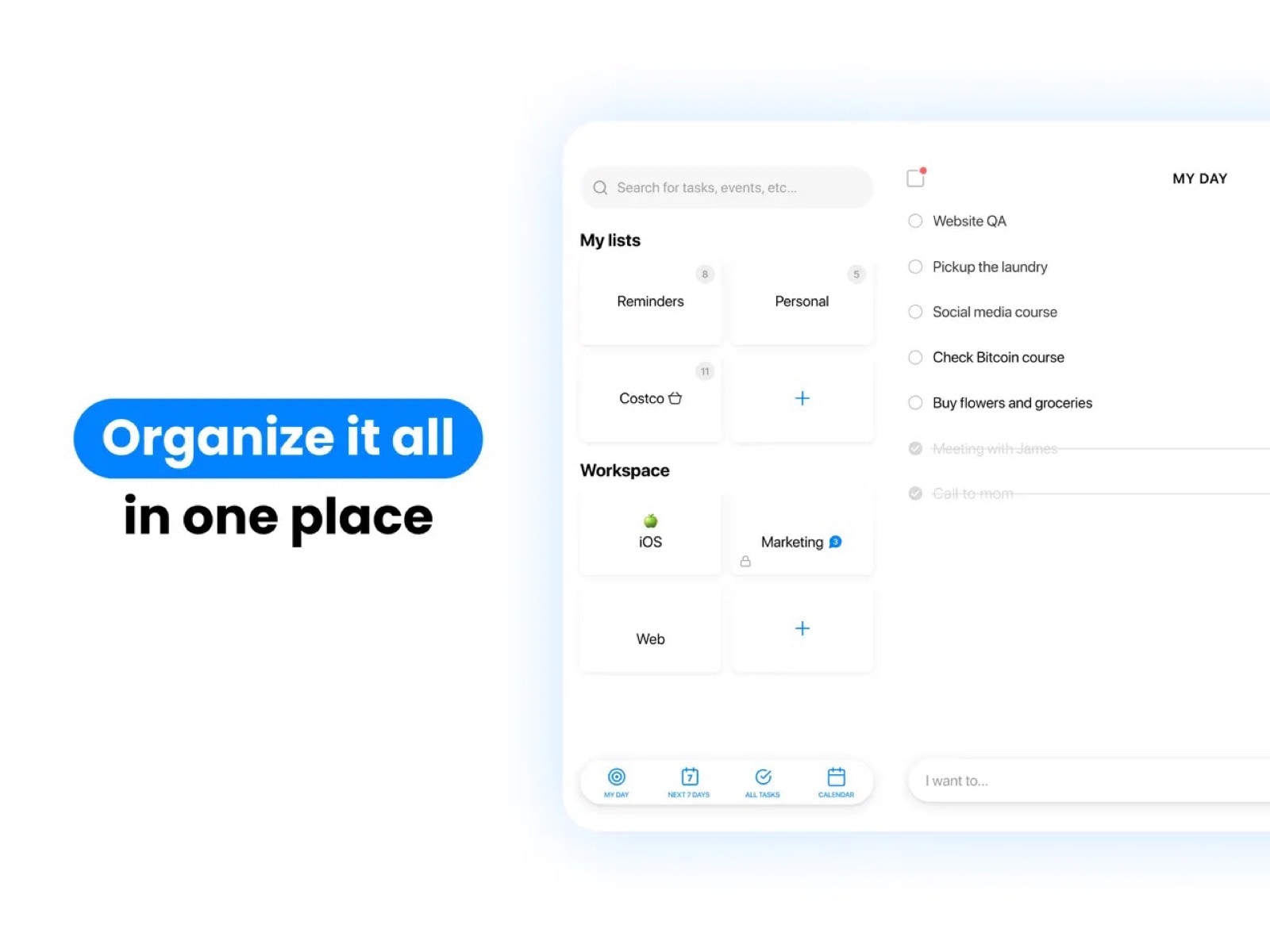Any.co digital planner for iPad and iPhone