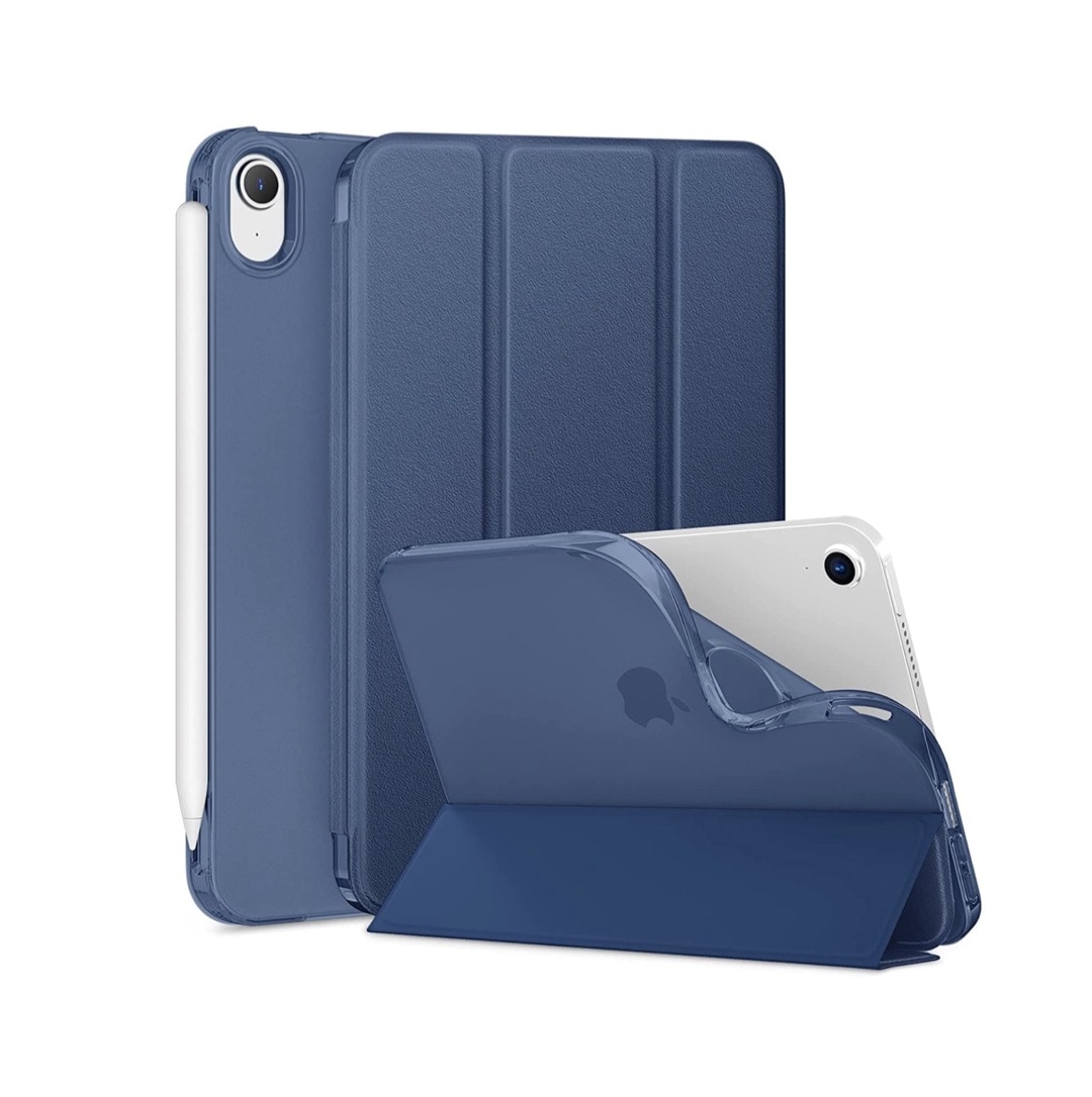 Tri-fold iPad mini 6 case with anti-fingerprint textured front